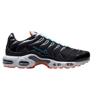 NIKE Air Max Plus "Black Teal Coral" Running Shoes Size 4.5Y/W6